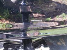 Damaged rear bumper for sale.