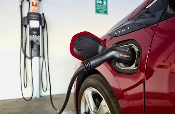 Electric vehicles remains a tiny sliver of the overal U.S. vehicle fleet. But even mass EV adoption is no magic fix for transportation-related carbon emissions. Richard Vogel/AP