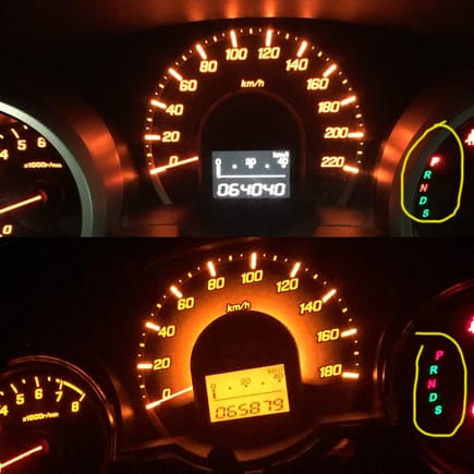 That indicator on P
Shiftknob on P but in jdm cluster(bottom) lights off