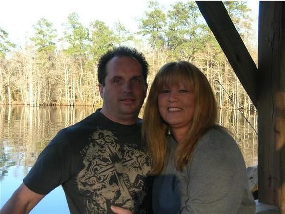 My wife &amp; I at The River