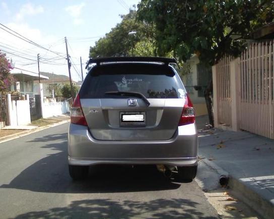 SPORT  FIT HONDA EXHAUST AND SEIBON MG SPOILER