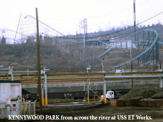 Kennywood from across the river at USS ET works.