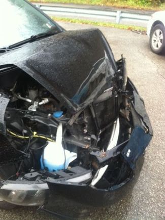 Rear ended a truck, didn't get a scratch!