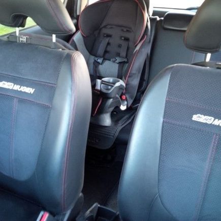 How anal is it that I ensured the piping on the kids car seats matched....