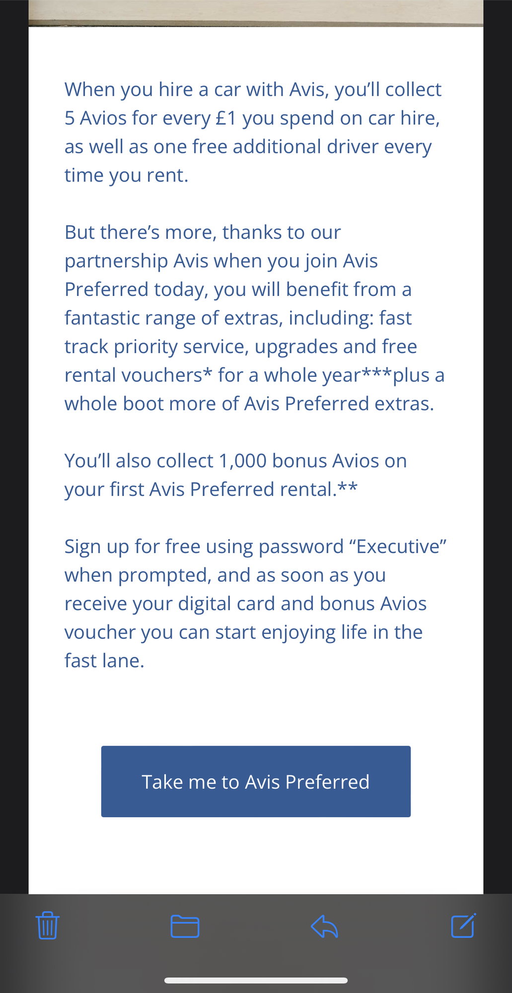 AVIS Car Rental President's Club – Go Loyalty Club