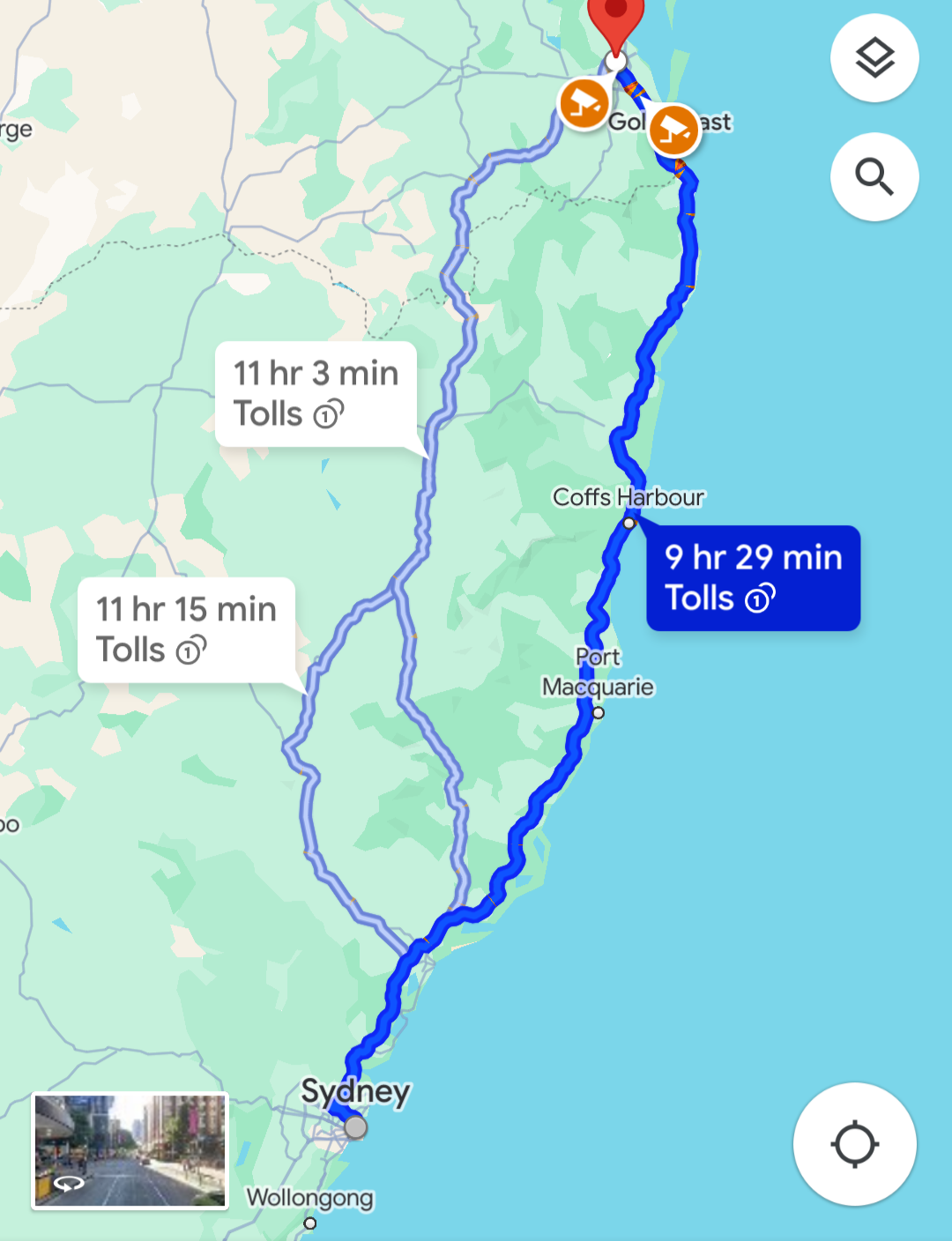 Driving from Sydney to Brisbane 7 days Where to stop on the