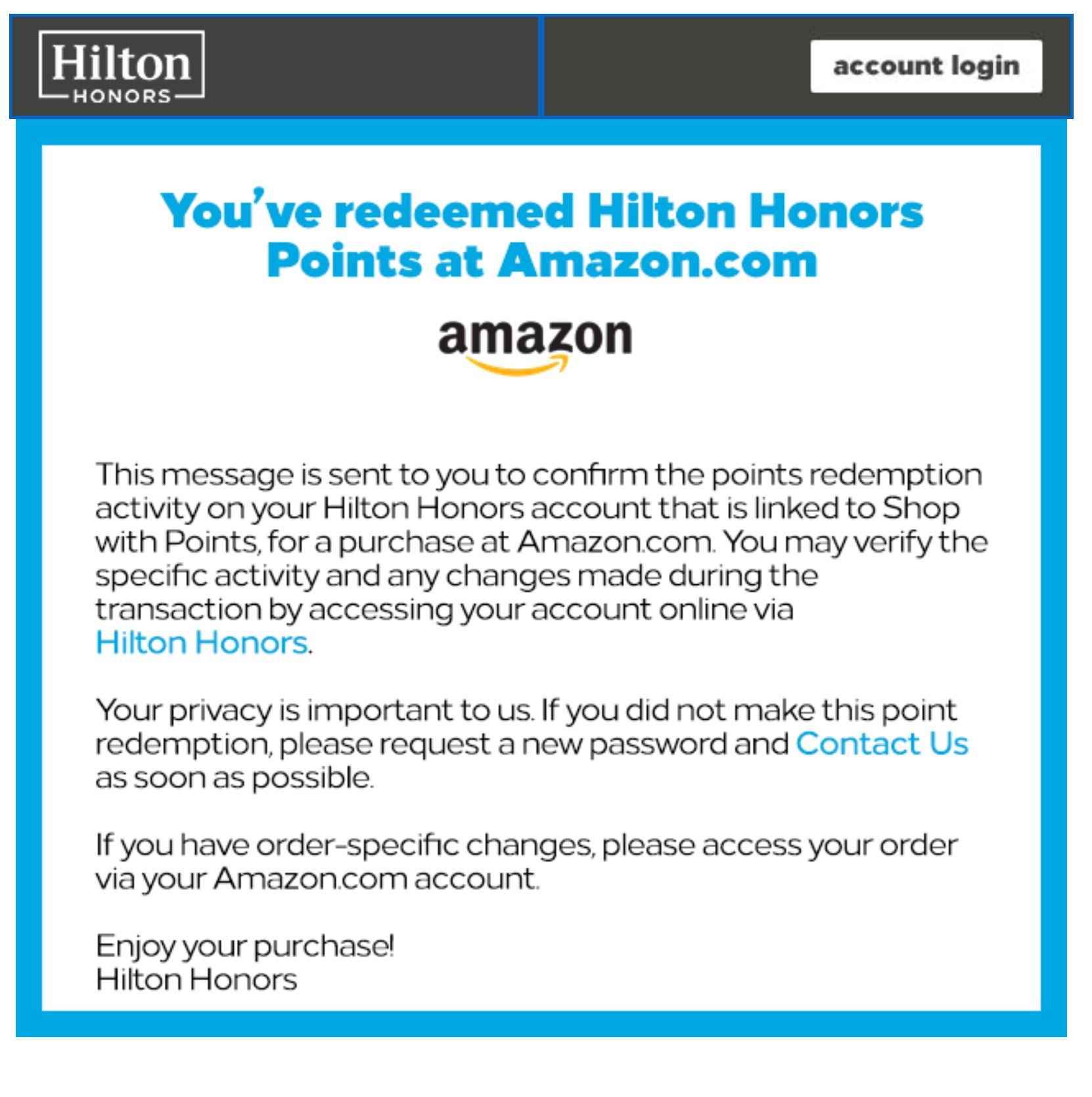Hhonors Points Stolen Through Amazon Com Page 11 Flyertalk Forums