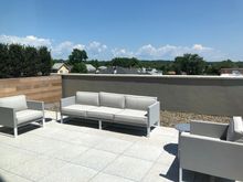 Patio with seating for 5 or so