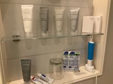 Amenities, don't mind our toothpaste and brush :)