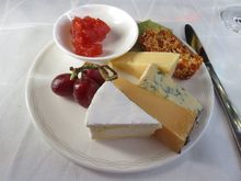 LHR - LAX. F. Cheese plate
