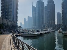Went to Dubai Marina to get my PCR test from King's College Hospital. Very efficient process and my first time around the area. Ate a delicious khatchapuri at a Georgian restaurant too (which was full of Russians, even more full than the marina area in general)!