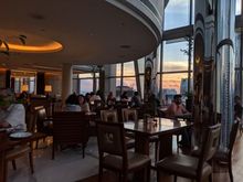 Mood in the club lounge at sundown