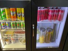 Non alcoholic beverages ; there is a coffee machine too