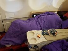 No problem sleeping even it's an angled flat...