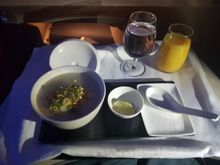 The snack of arroz caldo was excellent