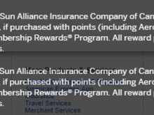 If the ticket was redeemed using Amex's Membership Reward programme, it is covered.  In fact, it's very clear that Aeroplan is NOT!
