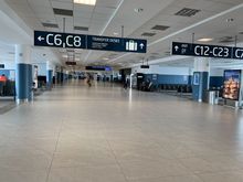 This area of the Schengen terminal is dead. We had to go through an intra-Schengen passport control here in Prague which has been reinstated in many countries during the pandemic.