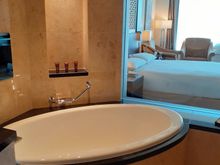 The bath. TV also to left ( same channels as bedroom tv, electrical blinds also)