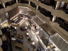 Atrium with Restaurant Panorama / Crowne Plaza Bangkok Lumpini Park