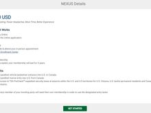 NEXUS Details - screen shot from the official TTP web site.  See red arrow.