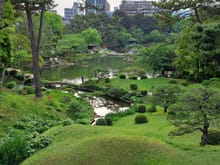 View from the top of a small hillock ( representing Mt Fuji) . It is a beautiful garden and always love going here  ( been here each time I have been in Hiroshima ( 4 times now)