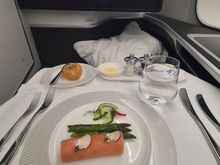 Smoked Salmon Roll. Surprisingly the middle of this was salmon moose - I just assumed it would be some kind of cream cheese.