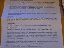 Club InterContinental bneefits letter