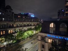 View from room by night