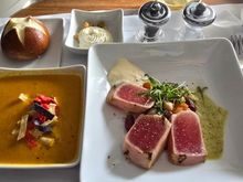 Tortilla Soup and Seared Tuna