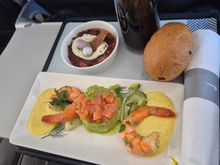 Meal on this short flight. Was tasty