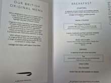 Breakfast menu for today. 