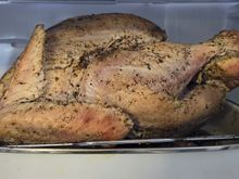 The turkey dry brining