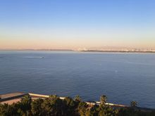 View of Tokyo Bay from the 11th floor. When looking out you could just make out Mt Fuji ( a bit more haze than on previous visits when Mt Fuji was clear