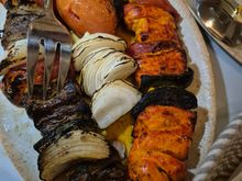 Filet mignon & chicken skewers 