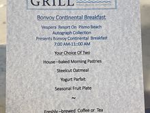 Continental Breakfast Menu Options