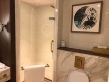 Bathroom with separate shower