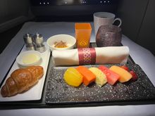 Breakfast - Fruit plate and yoghurt