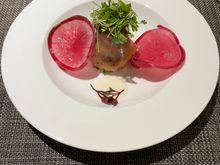 Gravalax starter which was excellent. 