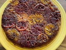 Blood Orange Upside Down Cake. Not sure how it’s going to taste, but I’m happy with how it looks! 