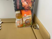Staff gave a bag of snacks for munching. 