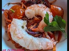 Choices of two appetizers:

Prawn or Asparagus 