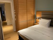 Bedroom 1 : closet holds safe 
Bedside has electric outlet + usbA