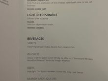 Flagship J LAX BOS Menu