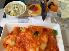 Gnocchi with 4 teeny tiny cubes of courgette 