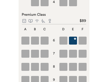 Flight 41 seat map