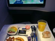 Breakfast with choice of hot dish or cold (granola, yogurt); same meal as pre-Covid