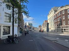 Walking to the hotel