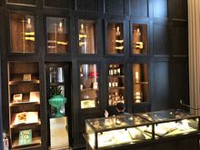 Left of it is the historic display with momentos 