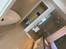 Amazing bathroom. The water pressure was spot on and shower COULD fit four people lol 😂 
