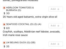 Western and Asia options are main meals 